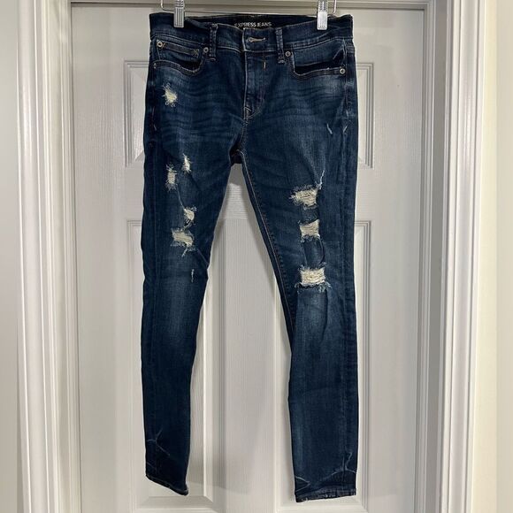 Express Jean leggings midrise size 4s - Picture 1 of 5